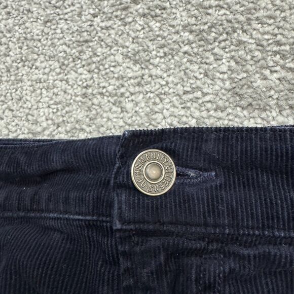 Citizens Of Humanity Georgia High Rise Bootcut Corduroy Pants Women 31 Navy Blue - Picture 3 of 16